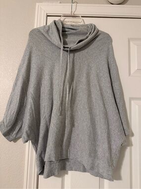 Pure Jill Relaxed Gray Cowl Neck Sweater - Cashmere
